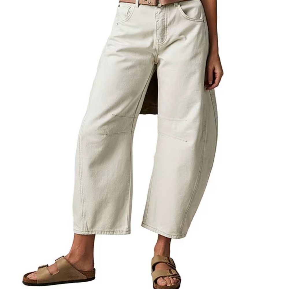 Free People Barrel Jeans